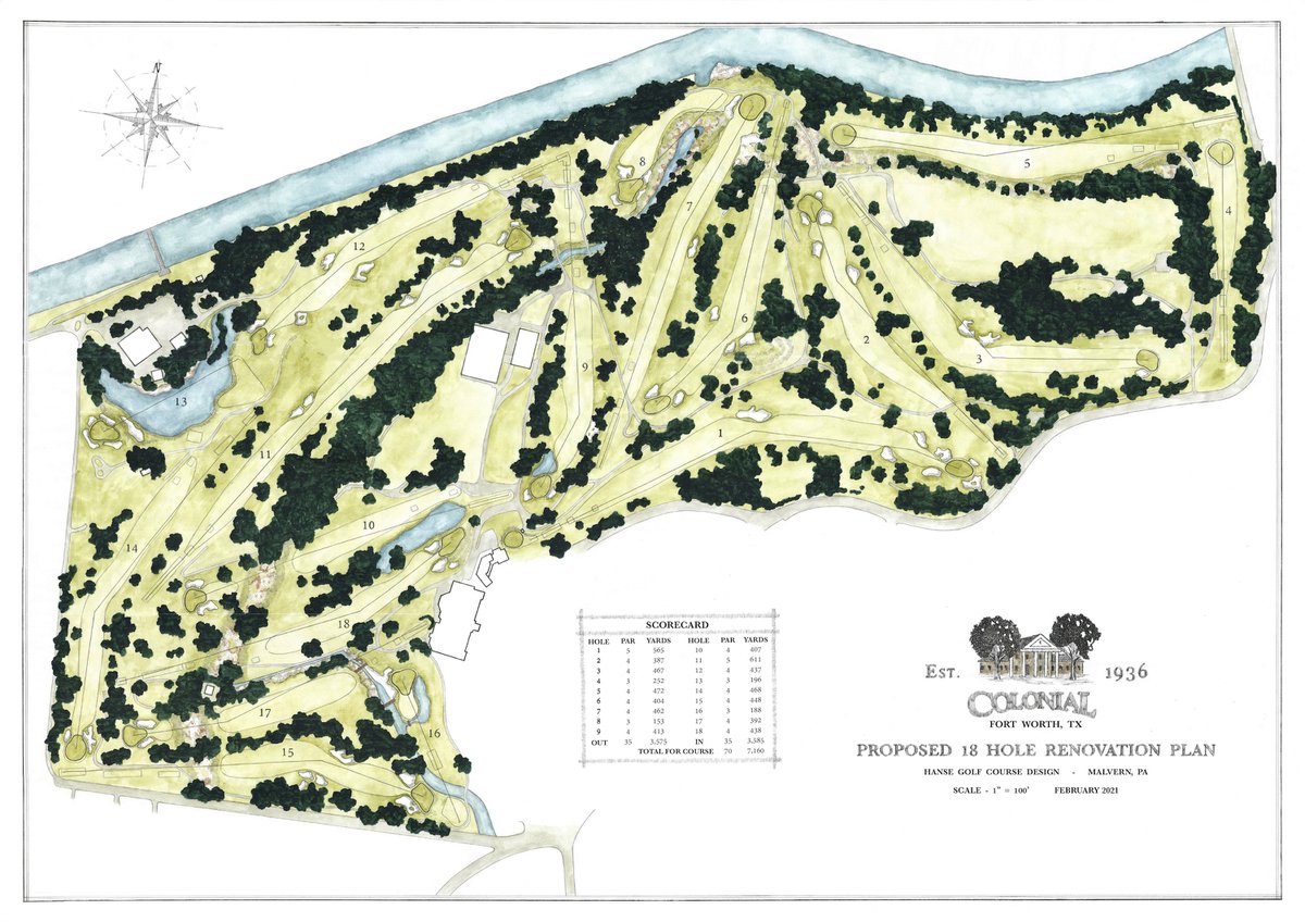 Progress at Venerable Colonial Country Club Golf Course Means Going